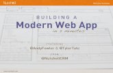 The Story of Building a Modern Web App