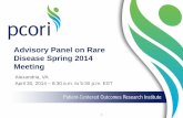 Advisory Panel on Rare Disease Spring 2014 Meeting