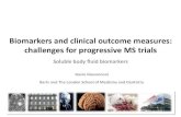 Biomarkers and clinical outcome measures   ms frontiers 2013