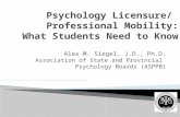 Psychology license & professional mobility