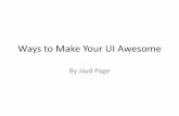 Ways to Make Your UI Awesome