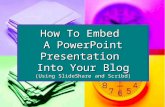 How to Embed a PowerPoint Presentation Using SlideShare