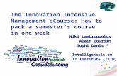 The Innovation Management Intensive eCourse: How to pack a semester’s course in one week