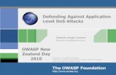 Defending Against Application DoS attacks