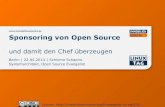 LinuxTag 2013 - Open Source Sponsoring und damit den Chef überzeugen