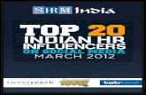 SHRM India Top 20 HR Influencers on Social Media