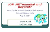 IGF + NETmundial for Asia Pacific Internet Leadership Program