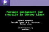 Package management and creation in Gentoo Linux