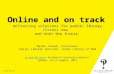 Online and on track: delivering solutions for public library clients now and into the future