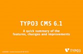 TYPO3 6.1. What's new