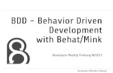 DevsMeetUp Freiburg: Behavior Driven Development with Behat/Mink