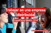 Trabajar en una empresa distribuida - DrupalCamp Mexico 2014