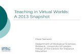 RIDE2013 presentation: Teaching in Virtual Worlds: A 2013 snapshot