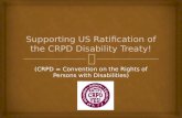 Support US Ratification of the CRPD Disability Treaty