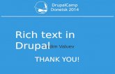 Rich Text in Drupal - Вадим Валуев