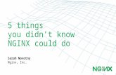 5 things you didn't know nginx could do