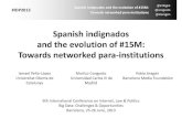 Spanish Indignados and the evolution of 15M: towards networked para-institutions