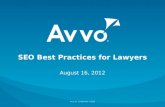 Avvo Webinar: SEO Best Practices for Lawyers