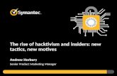 Symantec: The rise of hacktivism and insider threats