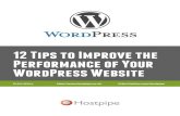 12 Tips to Improve the Performance of Your WordPress Website