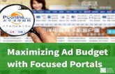 Maximizing Ad Budget with Focused Portals