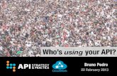 Who's using your API?