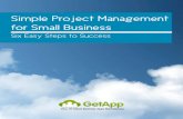 Simple Project Management For Small Business - Six Easy Steps To Success