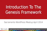 Introduction to the Genesis Framework, Sacramento WordPress Meetup April 2014