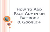 How to add page admin on Facebook and Google+