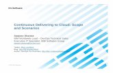 Continuous Delivery for cloud  - scenarios and scope