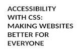 Accessibility with CSS: Making Websites Better for Everyone