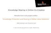 Knowledge sharing in online co-creation