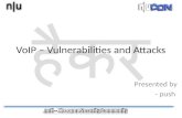 VoIP – vulnerabilities and attacks