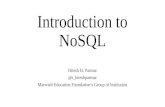 Introduction to NOSQL