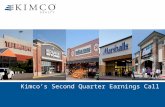 Kimco's Second Quarter Earnings Call