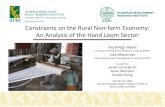 Constraints on the Rural Non-farm Economy: An Analysis of the Hand Loom Sector