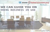 Doing business in Dubai- Presented by Emirates Chartered Accountants Group