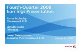 Xerox Q4 2008 earnings release