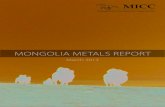 MONGOLIA METALS REPORT