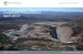 SilverCrest Mines | Corporate Presentation | April 2014