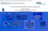 Thin-Film Photovoltaics R&D: Innovation, Opportunities_Ennaoui