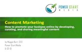 Content Marketing Workshop by Maggie Barr of Power Start Media
