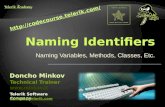 4. Naming Identifiers - Naming Variables, Methods, Classes, Etc.