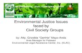 Environmental Justice Issues faced by Civil Society Groups