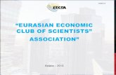 “Eurasian Economic Club of Scientists” Association”