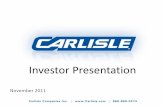 2011   November Investor Presentation