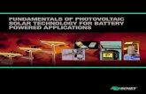 Fundamentals of Photovoltaic Solar Technology for Battery Powered Applications