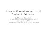 What is law and introduction to law in Sri Lanka
