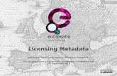 Licensing Metadata - Julia Fallon, IPR and Policy Advisor at Europeana