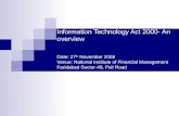 Information Technology Act 2000  An Overview